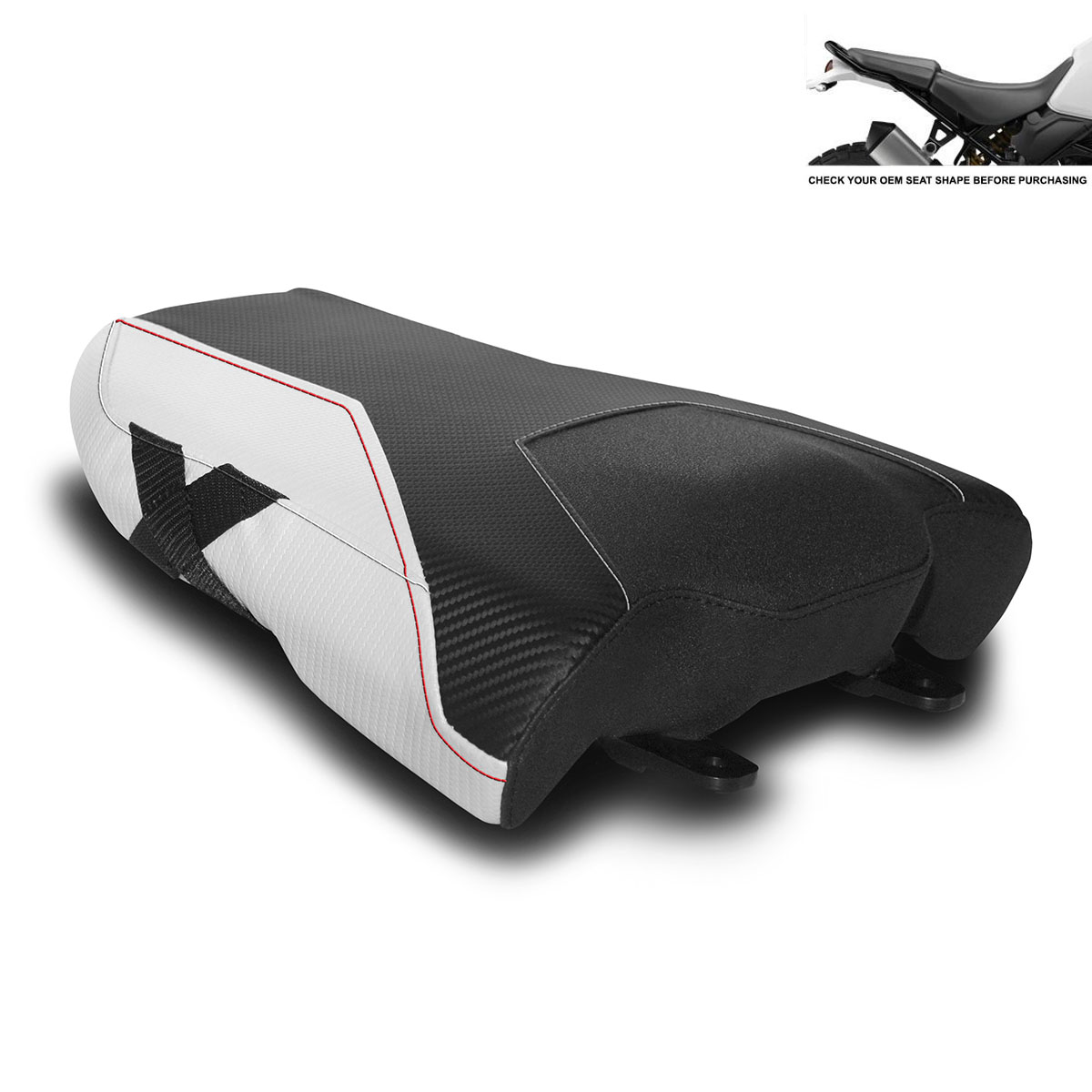 LUIMOTO VELOCE Passenger Seat Cover for DUCATI DESERTX (2022+) LUIMOTO VELOCE Passenger Seat Cover for DUCATI DESERTX (2022+)